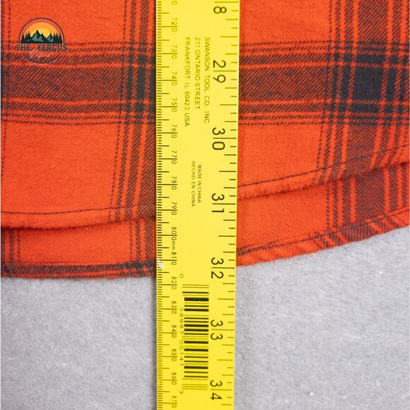 40 Grit By Duluth Trading Button-Up Shirt Red Flannel Cabincore Men Large - Picture 7 of 10